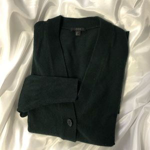 COS Forest Green Wool Cardigan